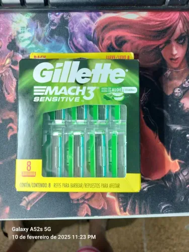 Gillette Mach3 Sensitive 8 Cartuchos