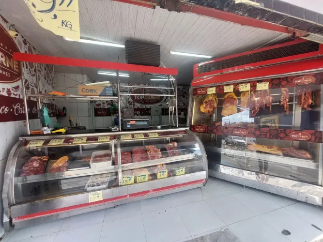 Balcão e Gancheira frigorífica para carne/ açougue 