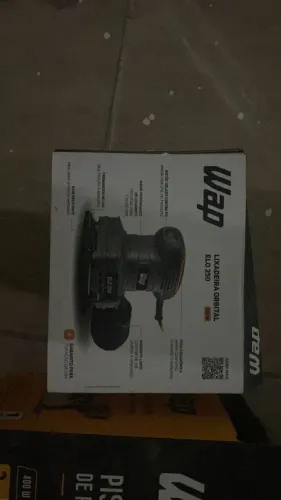  WAP Lixadeira Orbital Elo 250 Ergonômica Coletor De Pó 250W 127V