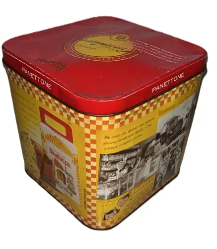 Lata Vazia Antiga Retrô Panettone Bauducco 2010