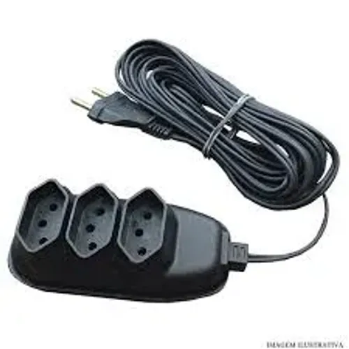 Extensão elétrica 10Mt 10 Metros 10 Amperes Tomada 110/220V