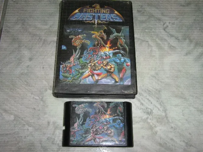 Cartucho Fighting Masters c/ caixa para Mega Drive