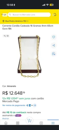 Corrente ouro 17g