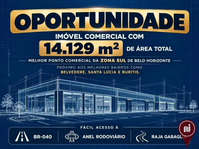 Área, 14200 m² - venda por R$ 75.000.000,00 ou aluguel por R$ 409.200,00/mês - Santa Lúcia