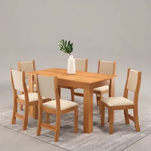 Mesa de Jantar Violeta com Cadeiras Sol Bronze NOVO!