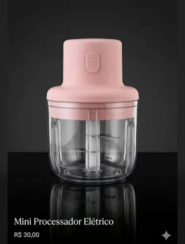 Mini processador elétrico 