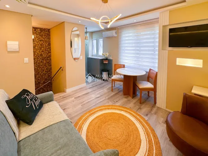 Apartamento duplex mobiliado com 1 quarto e 1 vaga no Porto do Sol Resort | Praia Brava