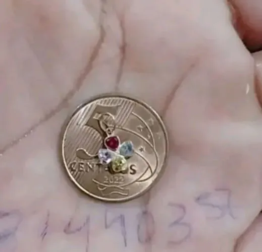 Pingente de ouro 18kl ? sujeito a teste 400,00 ? Não ? ? abaixo valor reais