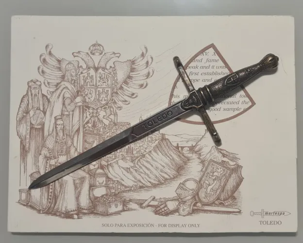 Espada Miniatura Toledo (finalizada em bronze)