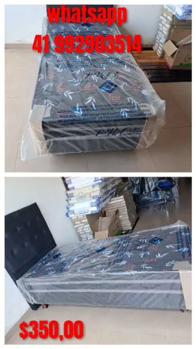 Cama 88x188 box solteiro novo ##$ 10x sem juros no cartão 