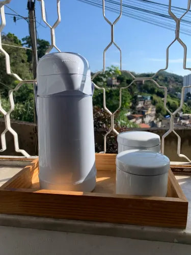 Kit Higiene para bebê porcelana branca 