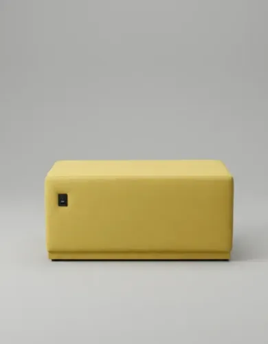 Pufe Amarelo 95x45 cm | Ideal para Bares, Tabacarias, Restaurantes e Decoração
