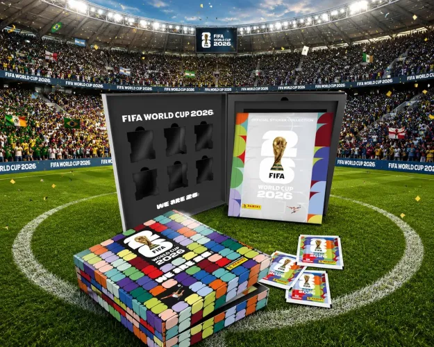 Caixa Premium Panini da Copa do Mundo - 2026 + Álbum Prata Capa Dura