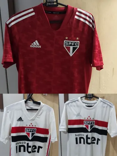 Kit 3 Camisa do São Paulo FC Adidas Oficiais(As 3 Tamanho P) Original
