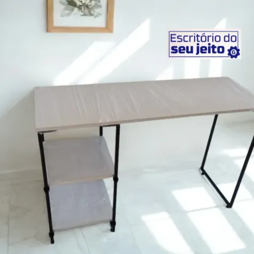 Mesa de Estudo 1,1m NOVA Escrivaninha Multiuso Industrial para Computador Notebook Birô