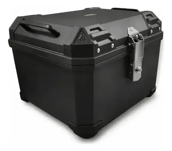 Baú para moto bauleto 45 litros universal preto