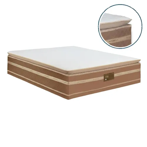 Colchão casal com Pillow e molas ensacadas 