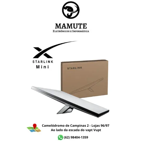 Antena Starlink Mini, Internet Via Satélite de Alta Velocidade, Portátil, WI-FI 5