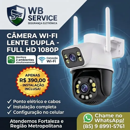 Câmera e instalação inclusa 