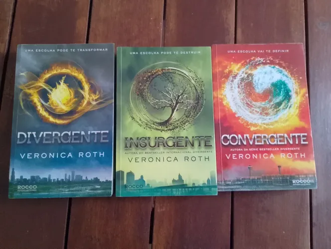 Kit com 3 livros: Divergente, Insurgente e Convergente