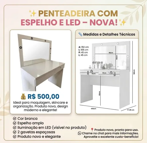 Penteadeira nova