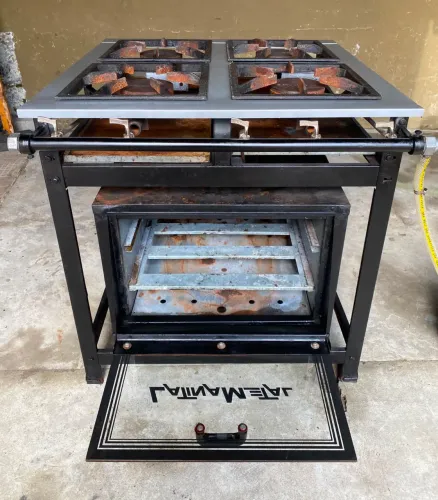 Fogão industrial 4 bocas com forno