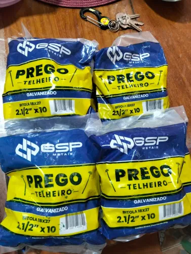 Pregos2.1/2 x10 telheiro galvanizado