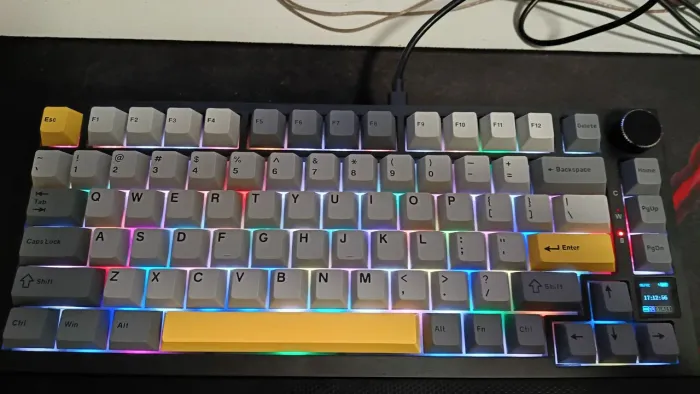 Teclado Ajazz ak820pro Sem fio TFT - Lacrado Novo