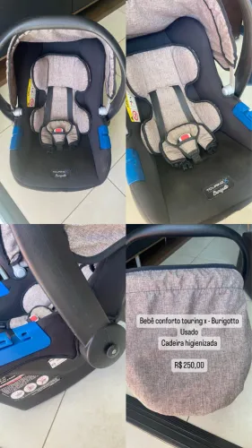Carrinho de bebê e bebê conforto