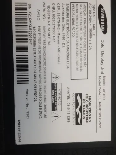 Monitor samsung 46 polegadas 
