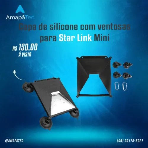 Case De Silicone veicular Para STARLINK MiNI