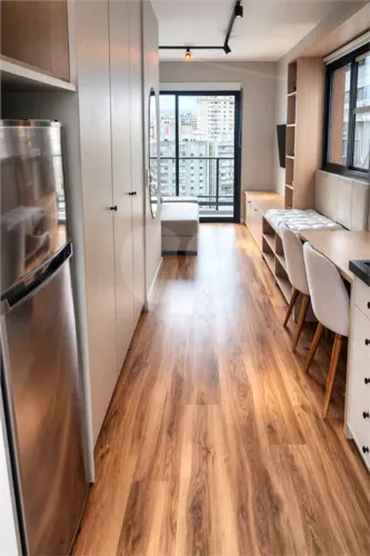 Studio Mobiliado na Rua Oscar Freire | Ao Lado do Metrô | Pronto para Morar