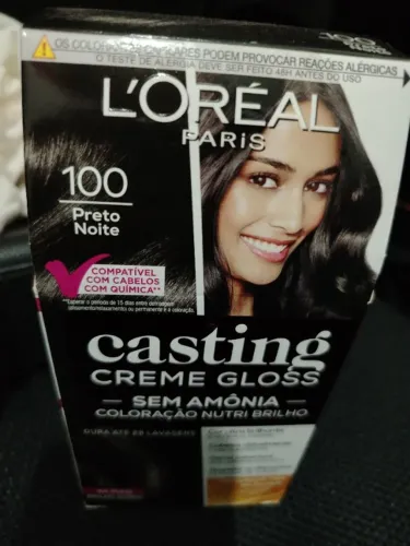 Tinta de Cabelo L'Oréal Paris Preto Noite - Sem Amônia & Nutri Brilho