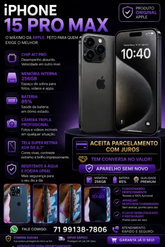 IPHONE 15 PRO MAX 256GB