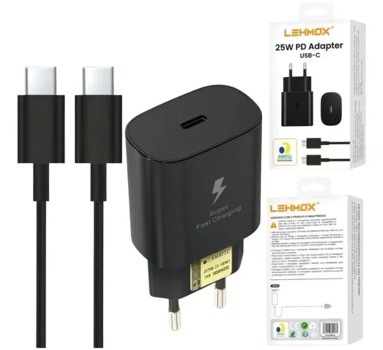 Carregador Rápido 25w  USB C