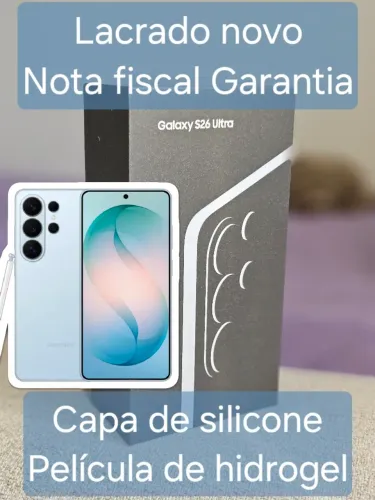 S26 Ultra 512GB (Azul) Lacrado com Nota Fiscal e Garantia de 1 ano