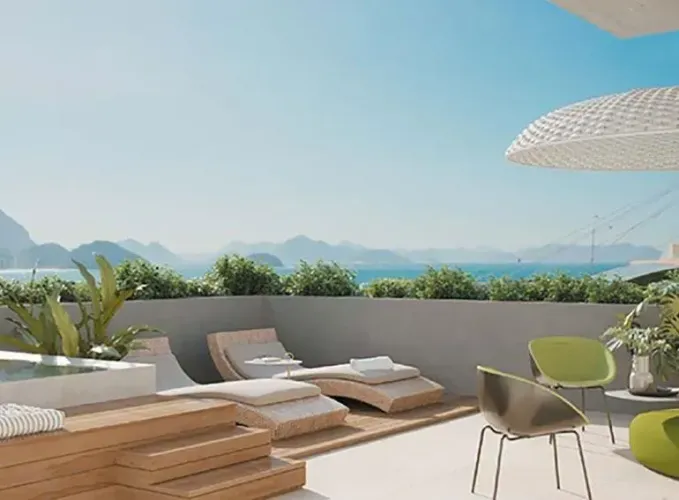 Studio em Ipanema com vista mar! São 38 m² no melhor condomínio da região!