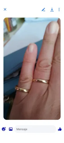 Vendo par de aliancas ouro 16k