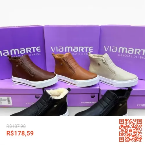 Bota pelo VIA MARTE pelinho ORIGINAL