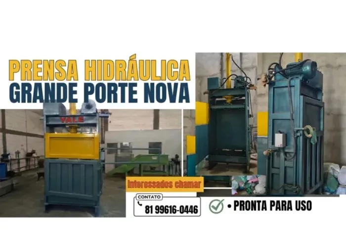 PRENSA HIDRÁULICA NOVA - GRANDE PORTE