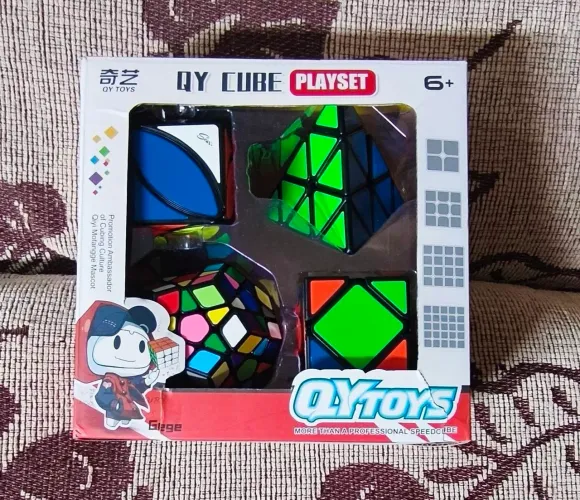 conjunto 4 cubos mágicos qy toys eqy527