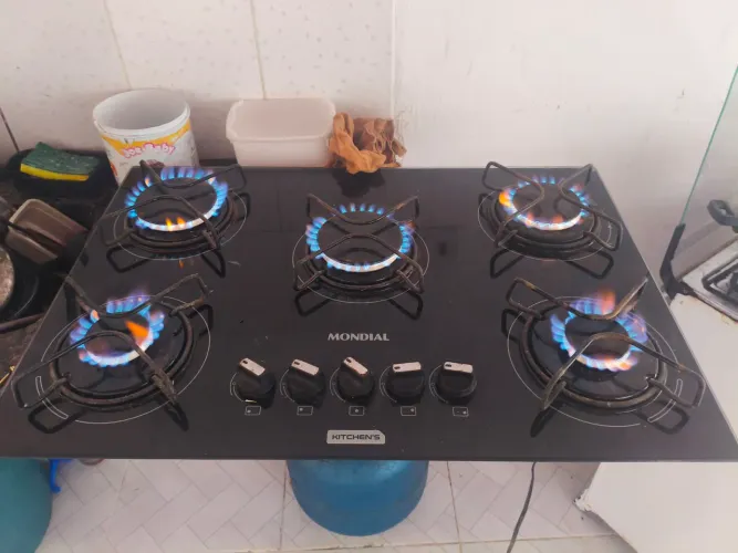fogão cooktop 5 bocas