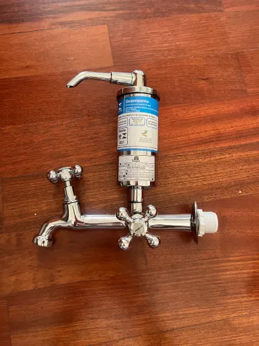 torneira parede metal com purificador filtro de agua  nova
