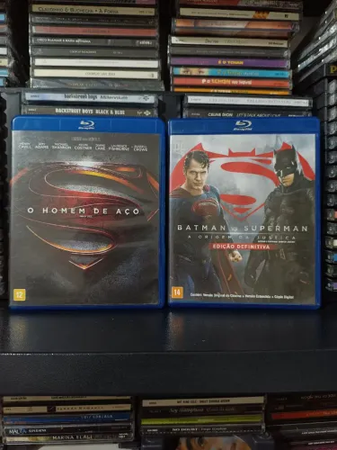 Lote Blu-ray DC - O Homem de Aço e Batman Vs Superman
