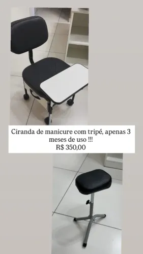 Cadeirinha de manicure e pedicure