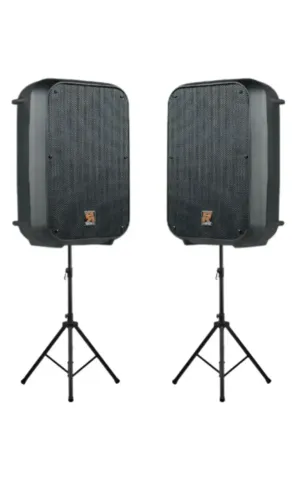 Kit 2 Caixa Ativa Sr-88a Staner 85W + tripe