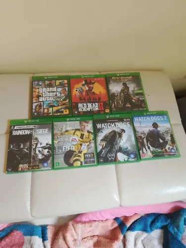 Lote com 7 jogos Xbox One Mídia Física Original