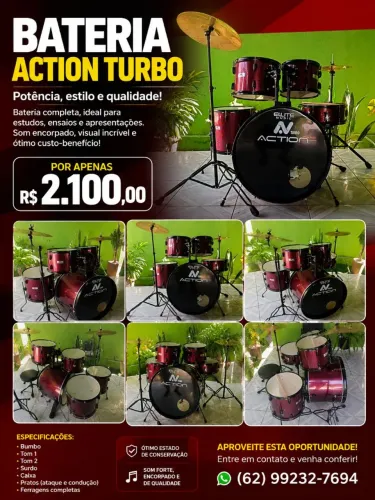 Bateria action profissional