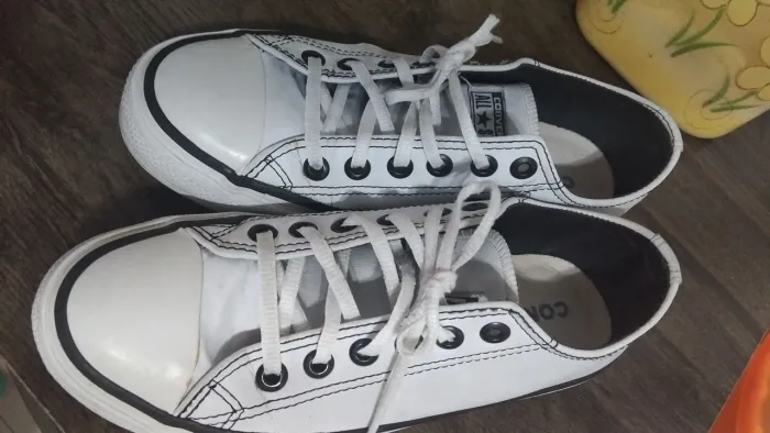 ALL Star Converse couro branco número 37