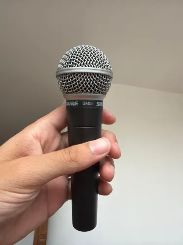 Microfone Shure SM58 Original + Bolsa de Couro ? Seminovo